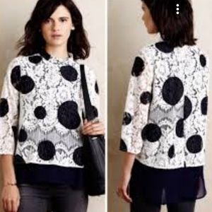 Anthropologie HD in Paris Rochelle Lace Blouse